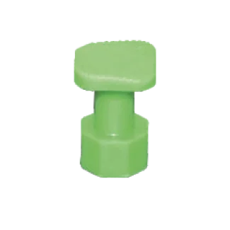 PDR Boyasız Göçük Düzeltme Plastiği 2 Köşe Taban 15mm*15mm - D. N6 - Yeşil