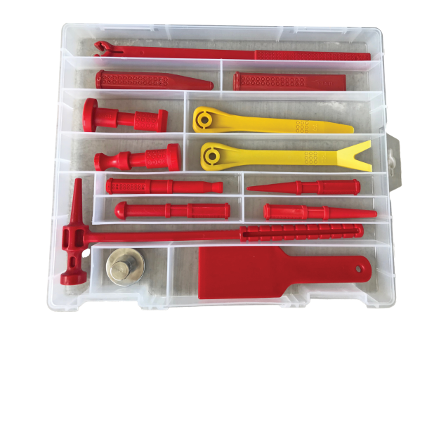 Set Plastik PDR Göçük Düzeltme Çekiç Ve Uç Takımı 14 Prç